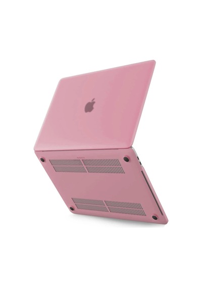 Newface Apple Macbook Uyumlu Pro 13 2021 Macbook Uyumlu Buzlu Kapak - Pembe
