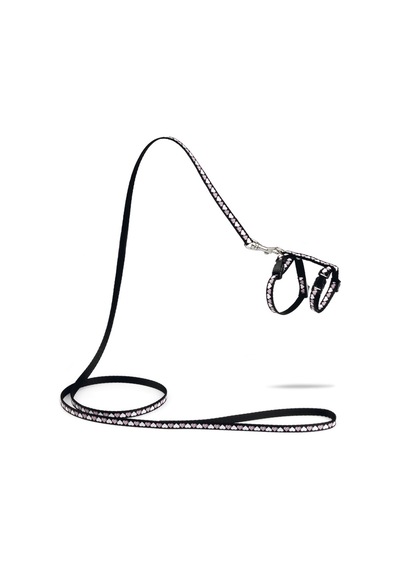Hnrlıshp Beeztees Yavru Kedi Göğüs Tasması Ve Gezdirme Kayışı 120cm, Siyah, 16-25cm Boyun, 23-36cm G