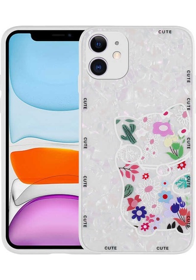 Apple Uyumlu iPhone 11 Desenli Sert Silikon Zore Mumila Kapak