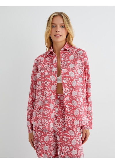 Koton Pijama Üstü Uzun Kollu Gömlek Yaka Düğmeli Pamuklu Kırmızı Desenli 3slk50017mw 3SLK50017MW4D3 Kırmızı Koton Pijama Üstü Uzun Kollu Gömlek Yaka Düğmeli Pamuklu Kırmızı Desenli 3slk50017mw 3SLK50017MW4D3 Kırmızı