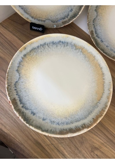 6 Lı 27 Cm Büyük Düz Tabak / Ana Yemek / Servis / Sunum Tabağı Knidos Gourmet Bonna