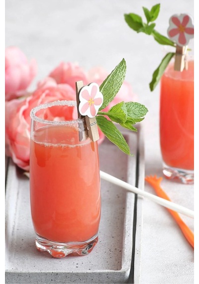 Lav Adora Cam Meşrubat Bardağı 6'lı 390 ml (Limonata/Su Bardağı )