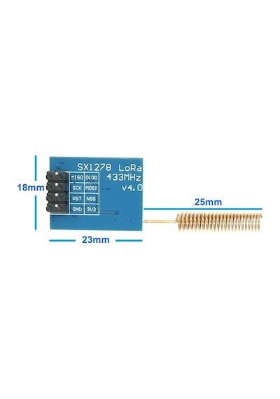 433mhz Lora Ra-01 Kablosuz Haberleşme Modülü 433 Mhz Sx1278 Transceiver Uzun Mesafe 0.5km/10km