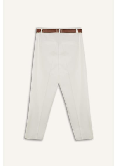 DeFacto Carrot Fit Gabardin Kumaş Pantolon Kemerli Yüksek Bel Kısa Paça D2732AX25SPWT32 DeFacto Carrot Fit Gabardin Kumaş Pantolon Kemerli Yüksek Bel Kısa Paça D2732AX25SPWT32