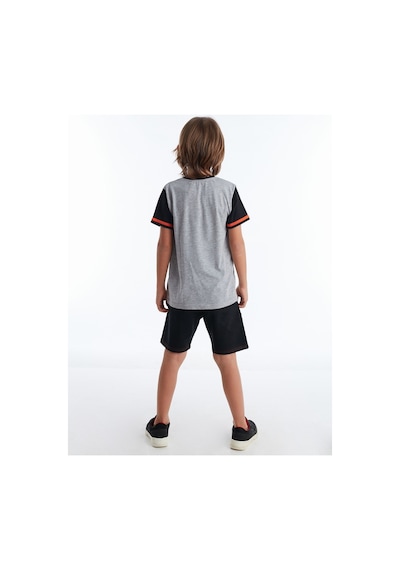 Denokids Mushi Thunder Skate Erkek Çocuk Şort Takım Çok Renkli