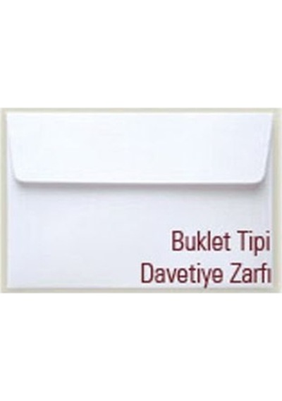 Davetiye Buklet Zarf 1. Hamur 120x180 70gr