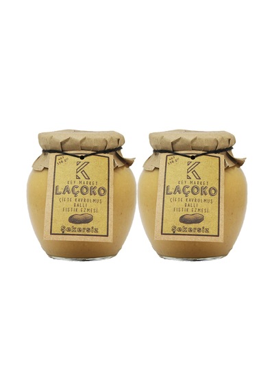 Laçoko Doğal Çifte Kavrulmuş Ballı Yer Fıstığı Ezmesi 2 x 350 G