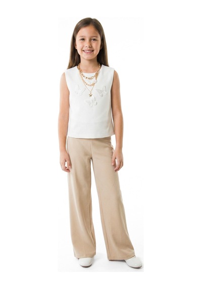 Xo Kids Kız Çocuk 3lu Alt Üst Takım 11-16 Yaş 6131 Bej