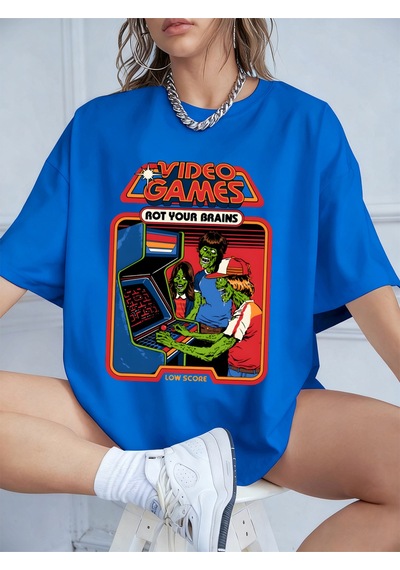 Noıssey Urban Pop Graphic Kadın Tişört Koleksiyonukod 5618 Saks