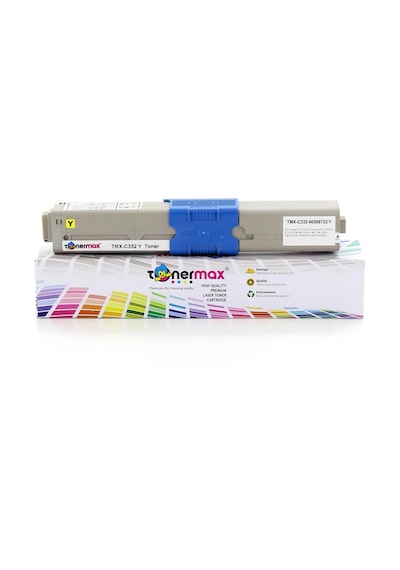 Tonermax Oki 46508733 / C332 / Mc363 Sarı Uyumlu Toneri - Eco
