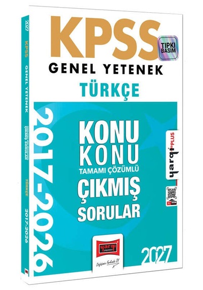 Yargı Yayınları 2027 Kpss Genel Yetenek Türkçe Konu Konu Tamamı Çözümlü 10 Yıl Çıkmış Sorular