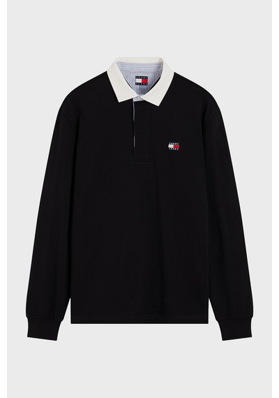 Tommy Jeans Logolu % 100 Pamuk Relaxed Fit Düğmeli Polo Yaka Sweat Erkek Polo Yaka Sweat Dm0dm23070 Bds Siyah Tommy Jeans Logolu % 100 Pamuk Relaxed Fit Düğmeli Polo Yaka Sweat Erkek Polo Yaka Sweat Dm0dm23070 Bds Siyah