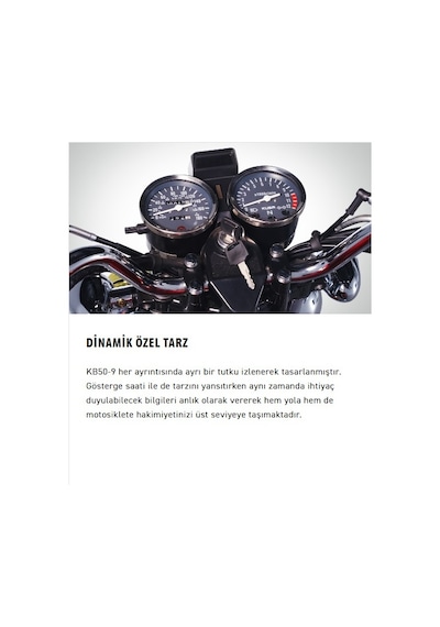 Kuba KB50-9 Chopper Motosiklet Siyah