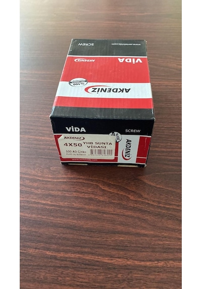 Akdeniz 4 X 50 500 Adet Akdeniz Sunta Vidası 4x50