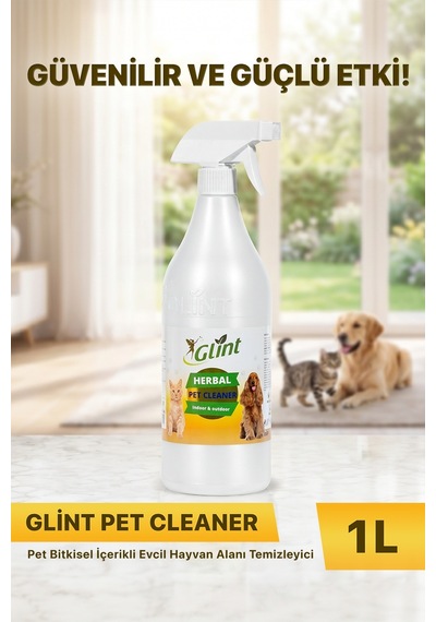 Glint Pet Cleaner Bitkisel İçerikli Evcil Hayvan Yaşam Alanı Temizleyici 1 L