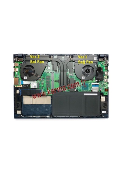 Asus Mars15 Vx60 Vx60gt Notebook Uyumlu Gpu Vga Ekran Kartı Fanı Ver.2 Sol Fan