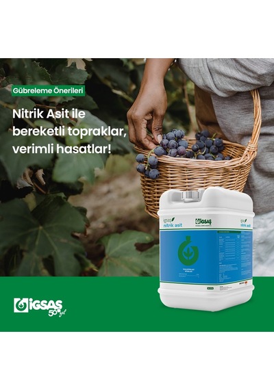 Igsaş Nitrik Asit DaMLama Borusu Açıcı Sıvı Gübre 20 L