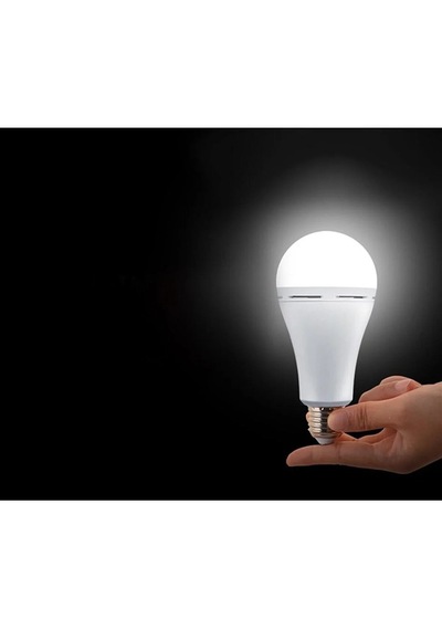 Fujita Acil Aydınlatma Şarjlı 30w Led Ampul Beyaz Işık E27 2 Adet