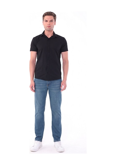 Blayn Jeans Erkek Tint Efekt Diz İzi Yapmayan Pamuklu Esnek Denim Jean Kot Pantolon Regular Kalıp