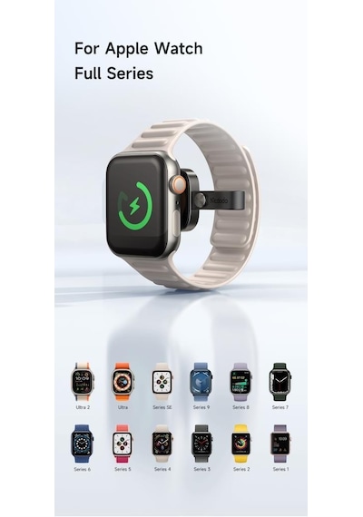 Mcdodo Ch-4993 Apple Uyumlu  Watch Typec Kablosuz Şarj Cihazı - Siyah