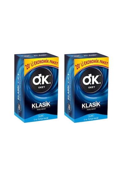 Okey Prezervatif Klasik 2 x 20'li