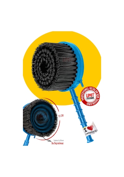 Yeni Seri Pro Koltuk Fırçalama Su Sıçratmayan Mikron Yumuşak-15cm Koltuk Fırçası