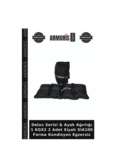 Delux Serisi & Ayak Ağırlığı 1 Kgx2 2 Adet Siyah Sıa100 Forma Kondisyon Egzersiz