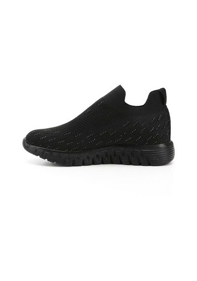 Gönderi(R) Gönderi R Siyah Triko Taşlı Memory Foam Tabanlıklı Comfort Sneaker Siyah