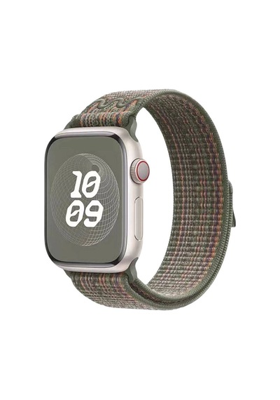 Watch 38mm Uyumlu Krd-91 Hasır Kordon Strap Kayış Tknc- Yeşil