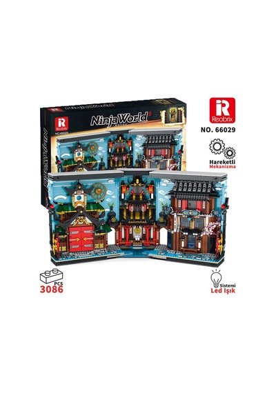 Reobrix Ninja Book 66029 Brick Yapım Seti