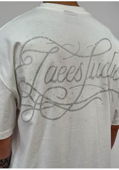 Zaee Signature Oversize Taş İşlemeli Tişört Çok Renkli