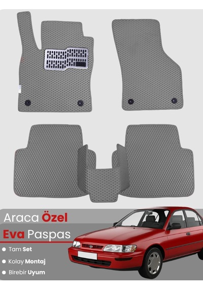 Toyota Corolla E100 1991-1997 Uyumlu Eva Paspas Tam Set Oto Paspas,kolay Montaj,araca Özel 695