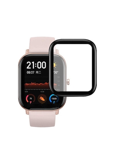 Huami Amazfit Gts 3D Kavisli Pmma Cam Ekran Koruyucu-Siyah (450395287)