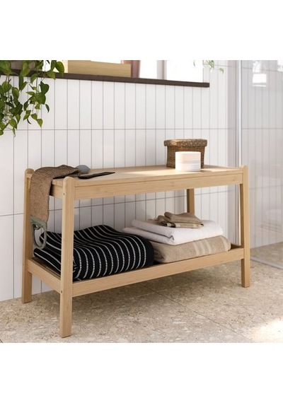 Ikea Stegesund Bank, Açık Bambu, 79x34 Cm