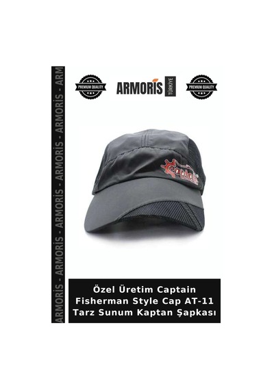 Armoris Özel Üretim Captain Fisherman Style Cap At-11 Tarz Sunum Kaptan Şapkası Standart