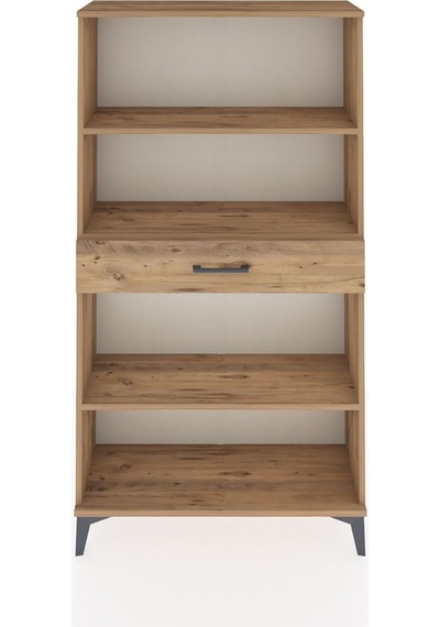 Arges Dolap 3 Raflı Tek Çekmeceli 88x30x163 Çam-çam Çam