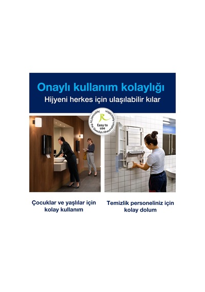 Tork 552558 Peakserve Mini Havlu Dispanseri Siyah Siyah