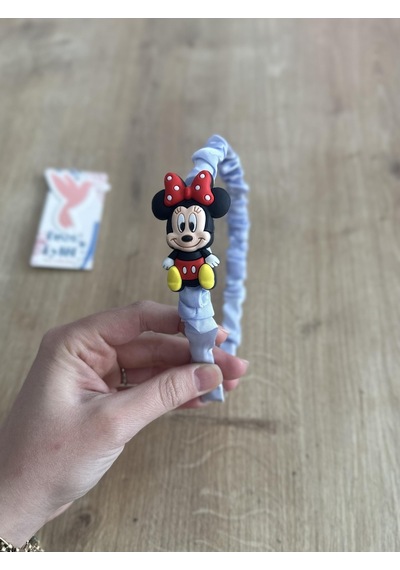 Mavi Minnie Mouse Kız Çocuk Tacı - Mavi