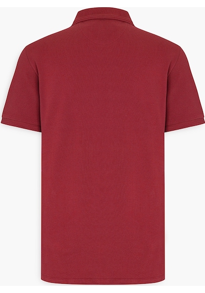 Ac&Co / Altınyıldız Classics Erkek Bordo Slim Fit Dar Kesim Polo Yaka %100 Pamuk Kısa Kollu Tişört Bordo