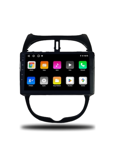 Navico Peugeot 206 Android Carplay Multimedya 1999-2011 4gb Ram + 64gb Hafıza + 8 Çekirdek