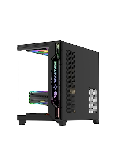 Sirius Black Argb Panel 7x Fan Kumanda Ve Kontrolcü Atx Boş Bilgisayar Kasası Siyah