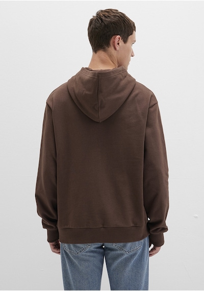 Mavi - Mvjns Baskılı Kapüşonlu Kahverengi Sweatshirt 0s10346-88067 Kahverengi