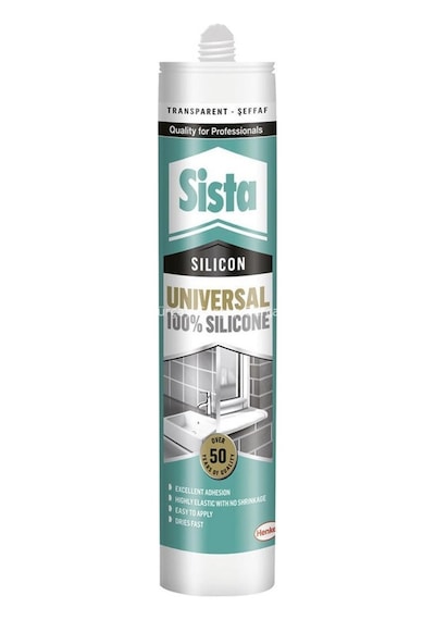 Sista Şeffaf Silikon 280 Ml Kartuş 20 Adet / 1 Koli Şeffaf