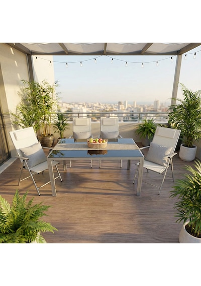 Koçtaş Miami 4 Kişilik Metal Yemek Seti