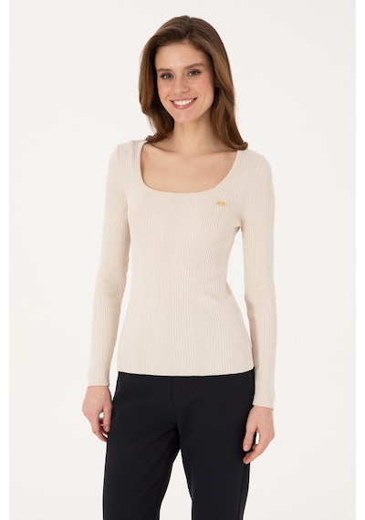 U.S. Polo Assn. U.s. Polo Assn. Kadın Kazak /triko 50314618-vr256 İnci
