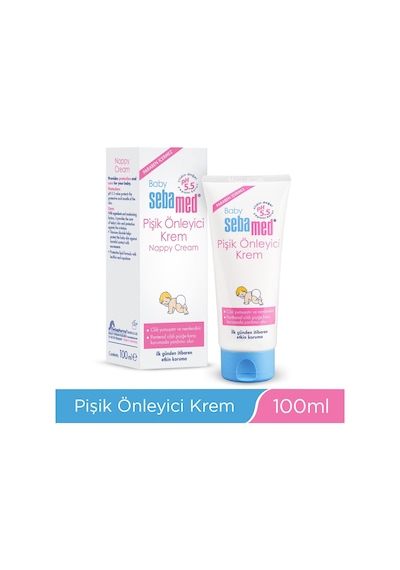 Sebamed Baby pH 5.5 Yoğun Nemlendirici Etkili Pantenol İçerikli Koruyucu Önleyici Bebek Pişik Kremi 100 ML