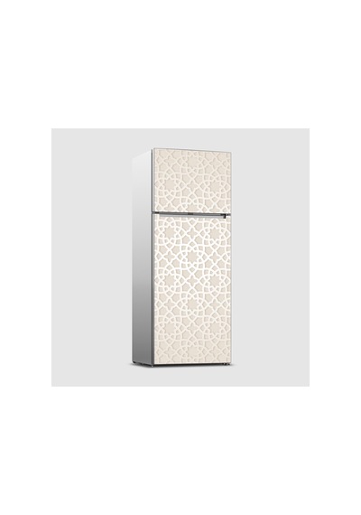 Siyah Beyaz Minimal Geometrik Buzdolabı Kaplama Sticker Kendinden Yapışkanlı Folyo 75x200 Cm