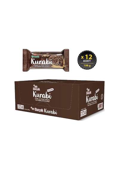 Eti Burçak Kurabi Kakaolu Yer Fıstıklı 12 x 198 G