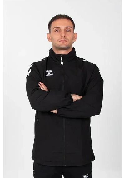 Hummel Line Raincoat 940270-2001 Siyah Erkek Yağmurluk Siyah