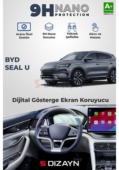 S-dizayn Byd Seal U 9h Nano Gösterge Ekran Koruyucu Parlak 2024 Üzeri A+ Kalite